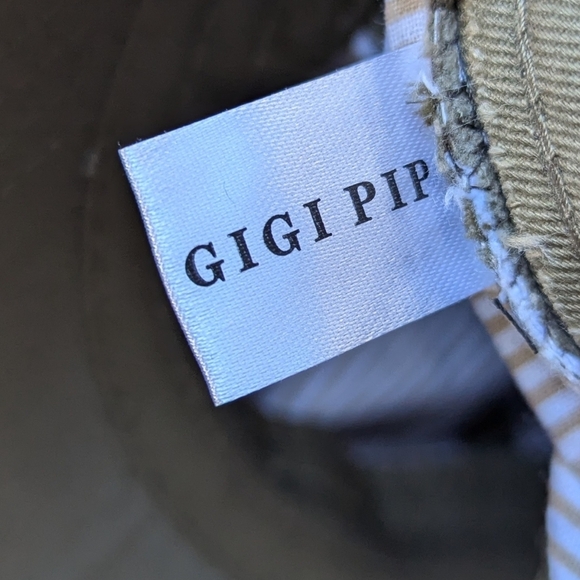 NWOT GIGI PIP Olive Green Ball Cap Lined One Size 100% Cotton - Picture 10 of 11